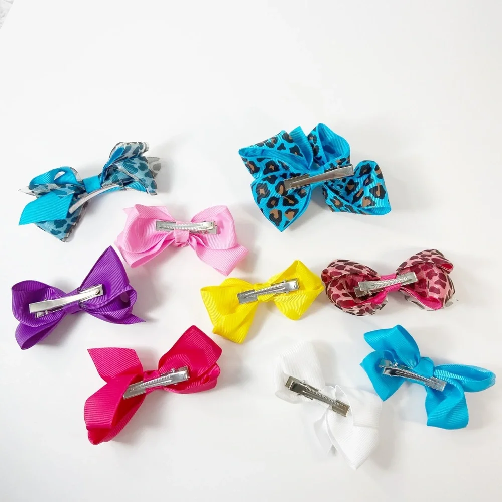 9‎ Girls hair bow lot GET ALL 9